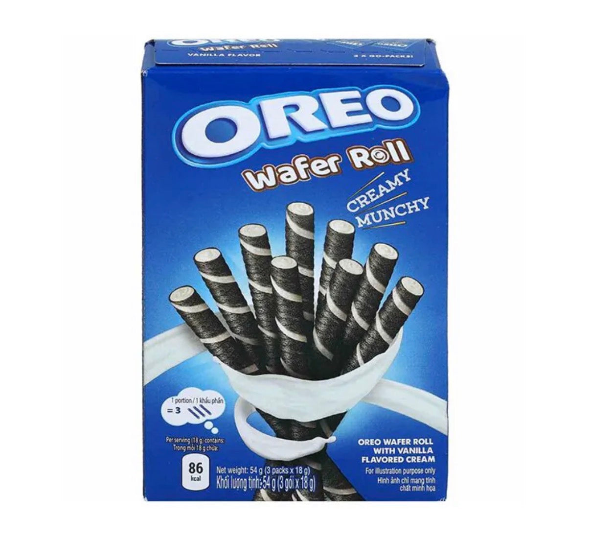 Oreo Vanilla Wafer-Roll 54g. 20St.