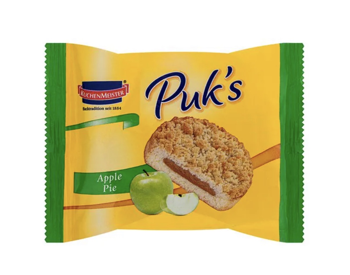 KuchenMeister Puks Apple Pie 100g. 18St.